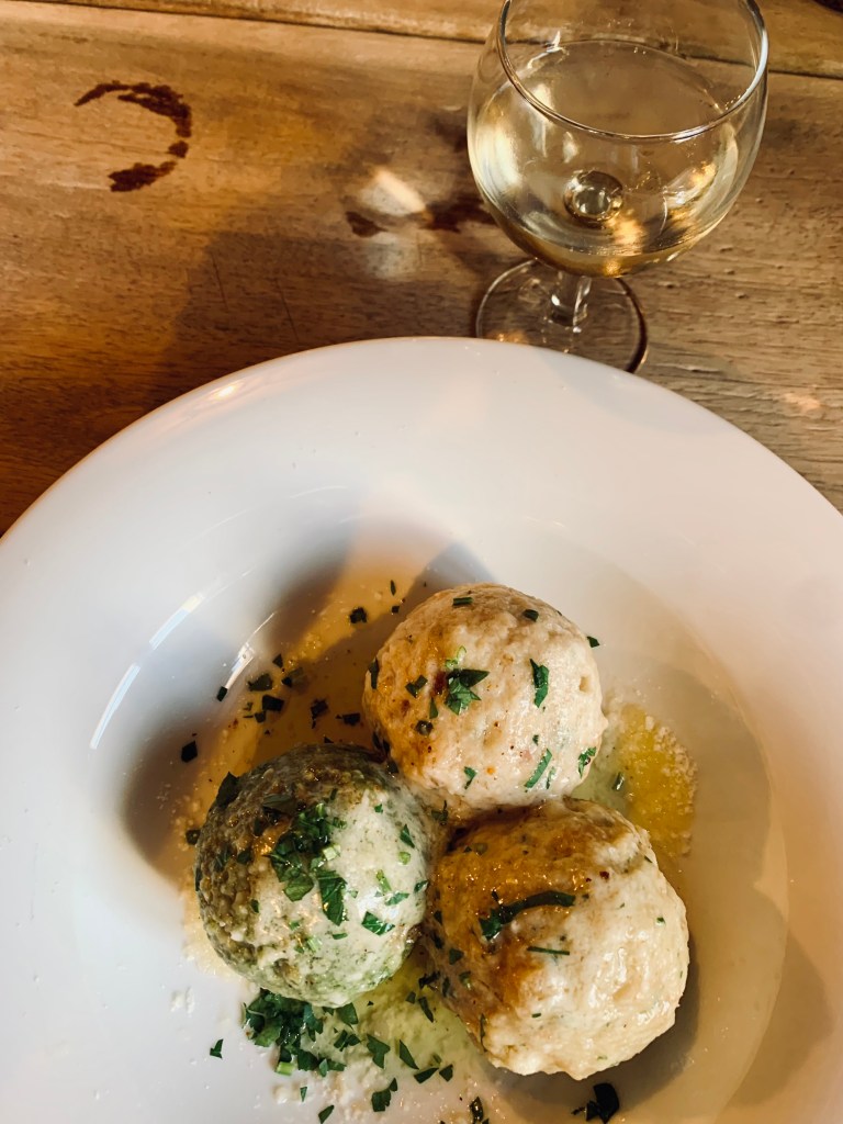 Törggele-Spezialität: Knödel-Tris